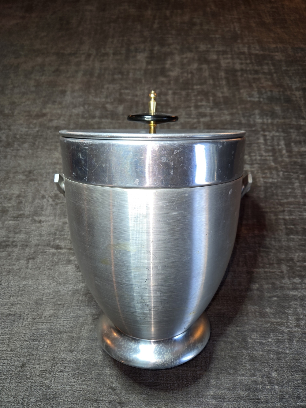 Kromex Aluminum Mid-Century Modern 1950s Vintage Tall Ice Bucket